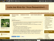 Tablet Screenshot of justedesmotsquinousressemblent.com